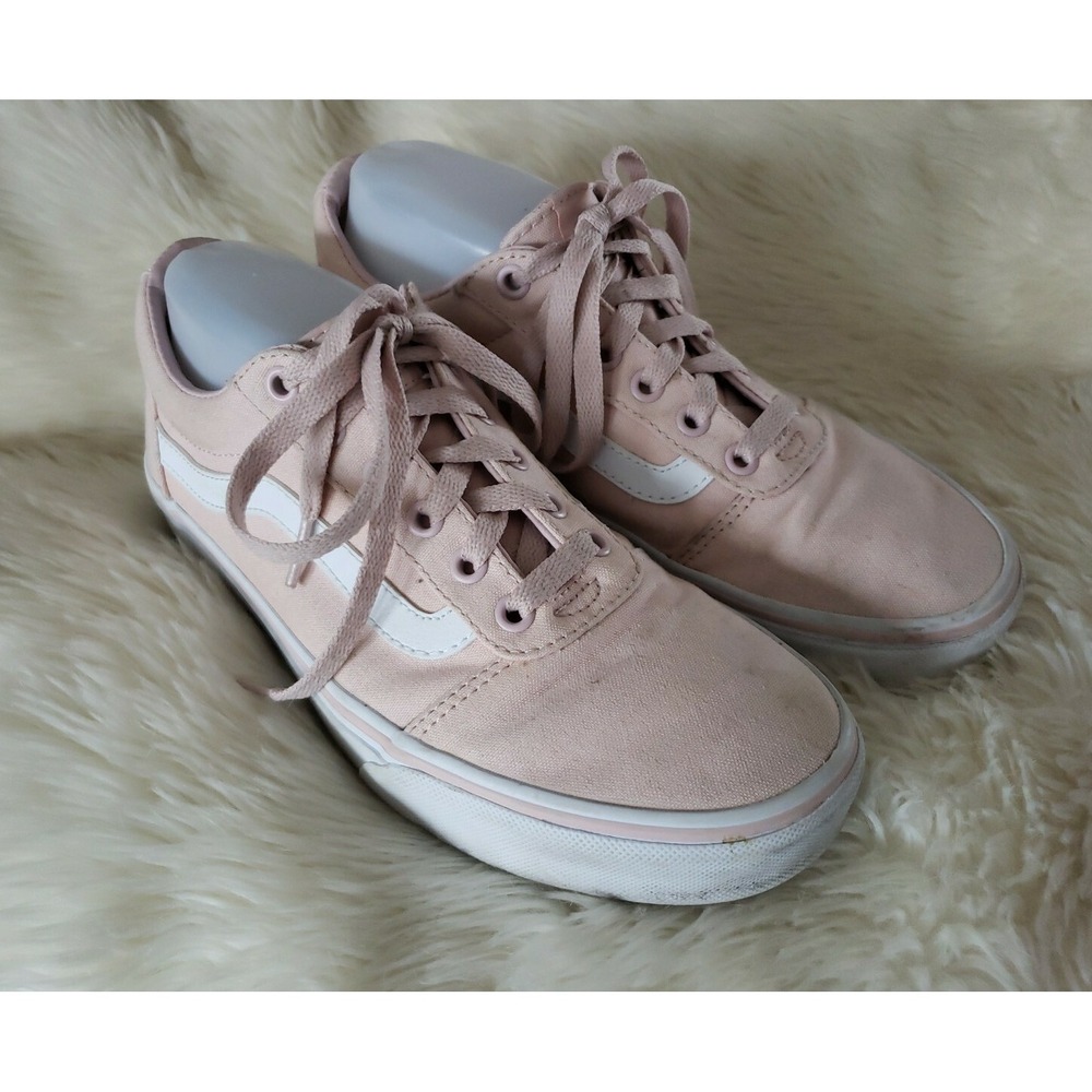 Womens 8.5 Light Pink Old Skool High Top Vans EUC